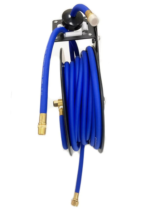 Air Hose Reel with Air Line  3/8” x 30Ft  – 300 PSI, Retractable Wall Mounted
