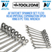 AF Ratchet Spanner Set Flexi Head Imperial Combination Open Ring 8 Pc Tool SAE