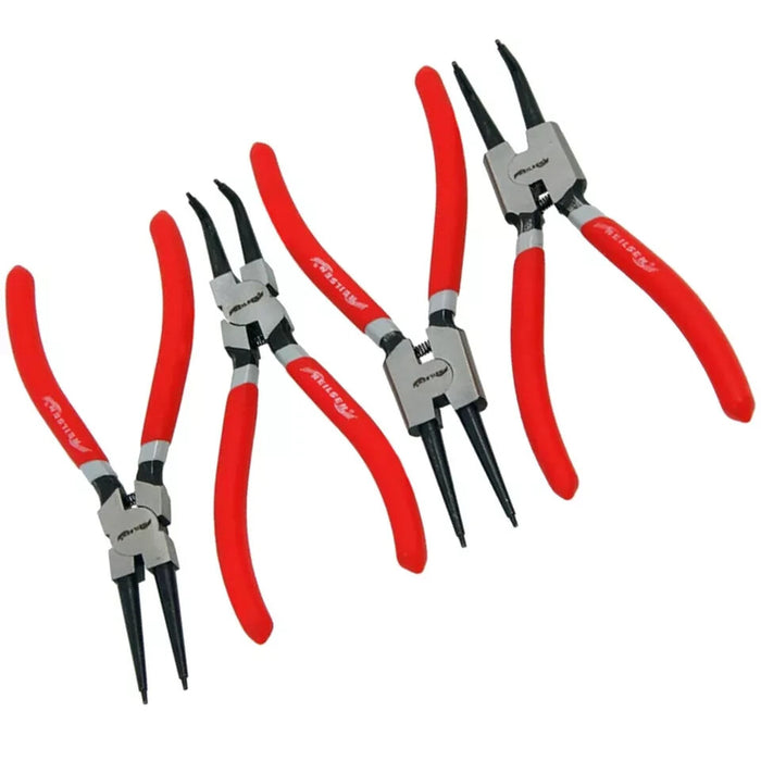 Neilsen 4pc Circlip Snap Ring Pliers Internal External Bent Straight Plier Set