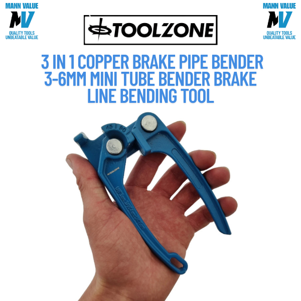 3 IN 1 Copper BRAKE PIPE BENDER  3-6mm Mini Tube Bender Brake Line Bending Tool