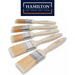 Hamilton Flat Paint Brushes Fine Tip Emulsion Gloss Varnish Stain - Pack of 5