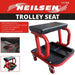 MECHANICS PADDED CREEPER TROLLEY SEAT CAR GARAGE WORK STOOL SWIVEL WHEELS CHAIR 
