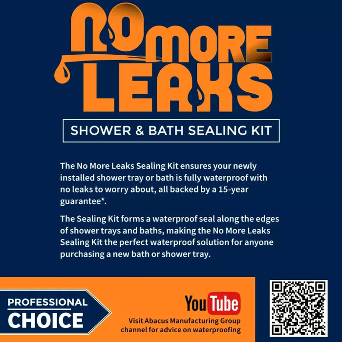 No More Leaks Shower/Bath Sealing Kit - 2 Metre