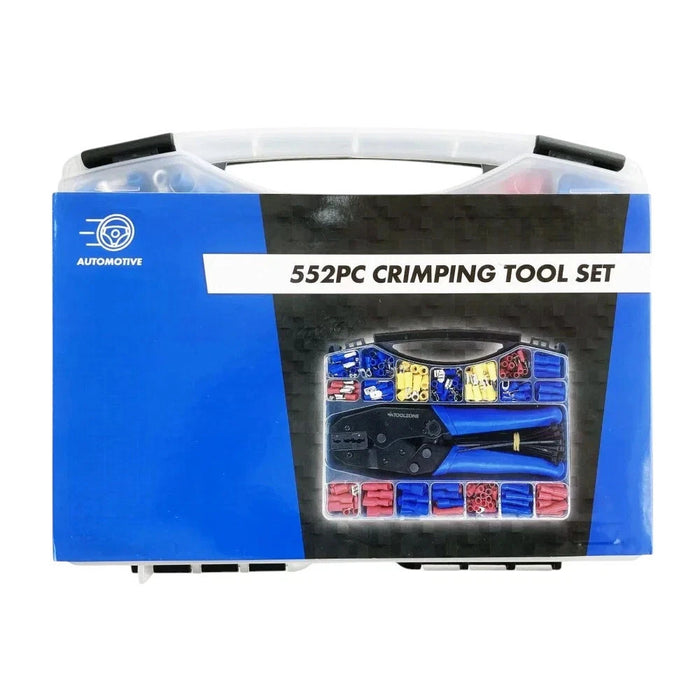 Ratchet Crimping Tool Wire Crimp Terminals Insulated Electrical Connectors 552pc