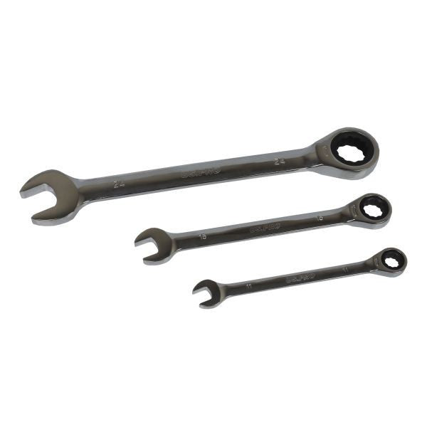 US PRO 17pc Metric Ratchet Spanner Set Combination 8-24mm Wrench Set 3566