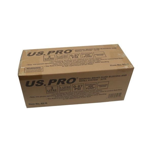 US PRO One Person 3L Brake Clutch Vacuum Bleeder Pump Pneumatic Bleeding