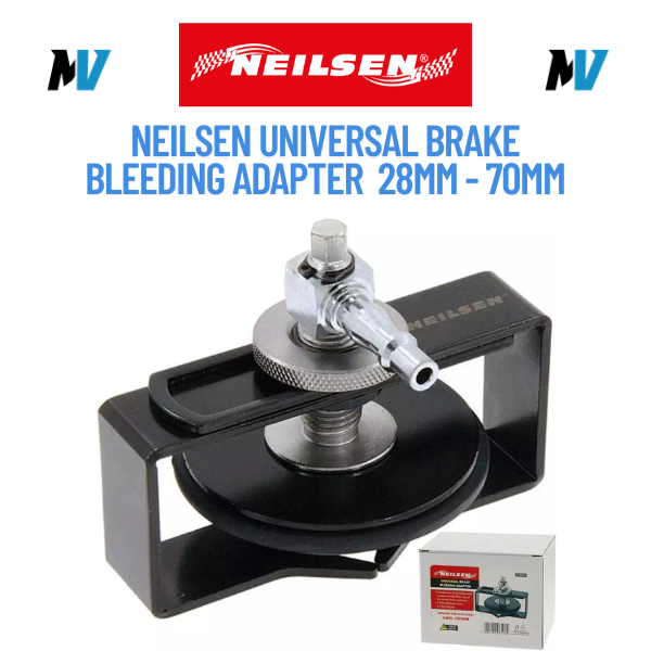 Neilsen Universal Brake Bleeding Adapter Adjustable Pressure Tool 28mm - 70mm