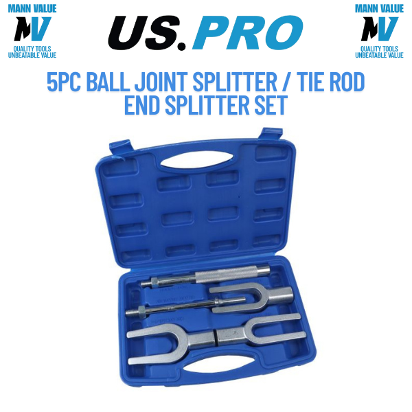 US PRO 5pc Ball Joint Splitter Separator Tie Rod End Pitman Arm Kit  6032
