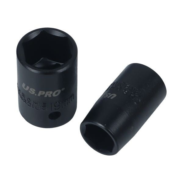 US PRO Tools 11PC 1/2" DR 6 Point Shallow Impact Metric Socket Set 10 - 21mm