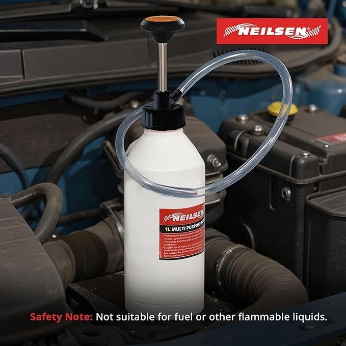 Neilsen Multi Purpose Mini Pump 1L Capacity Engilne Transmission Brake Fluid Oil