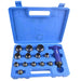 14PC HOLLOW HOLE CUTTER PUNCH SET 5-35mm LEATHER RUBBER GASKETS + STORAGE CASE