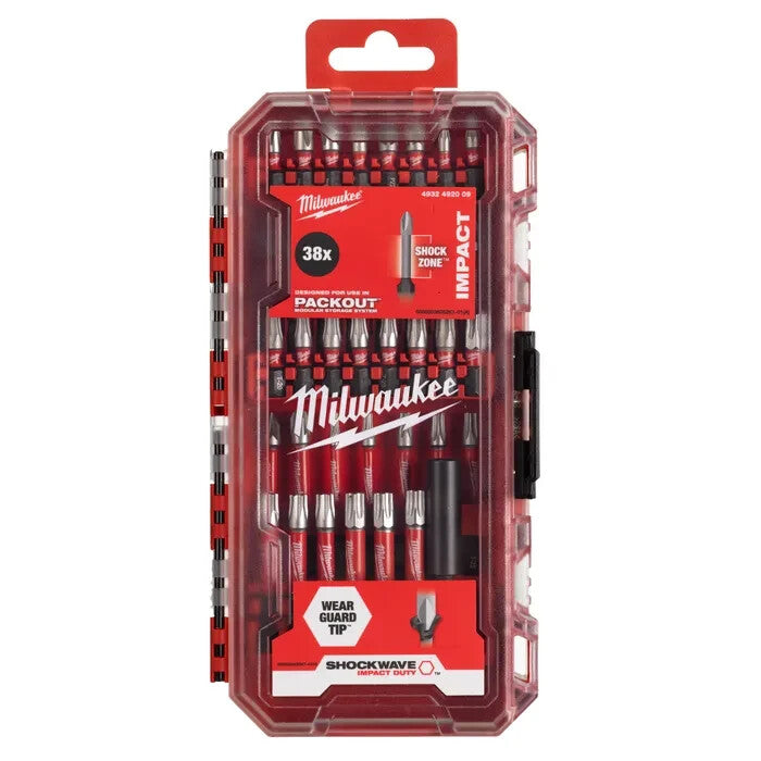 Milwaukee Shockwave Impact Duty Driver Bits (Set of 38) 4932492009