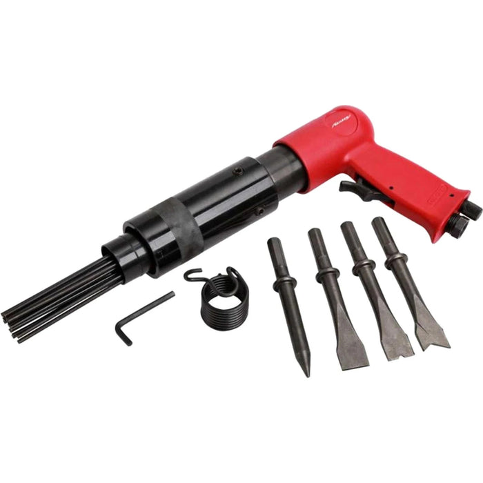 Neilsen Air Hammer Chisel Descaler Needle Gun With 4 Chisels Tool For Compressor