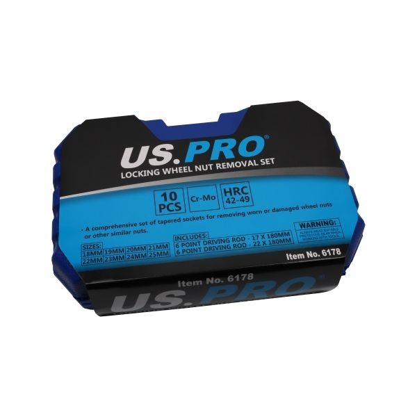 US PRO Tools Locking Wheel Nut Removal Sockets, (Socket, Alloy Wheels ) 6178