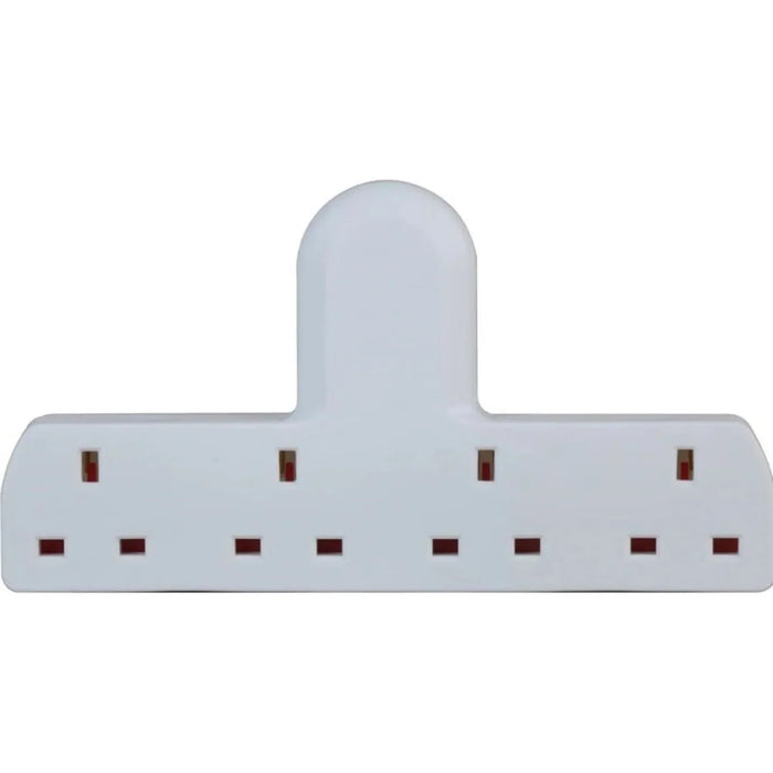 4 WAY GANG PLUG IN UK 13A MAINS SOCKET ADAPTER Converts 1 Socket into 4 Proelec