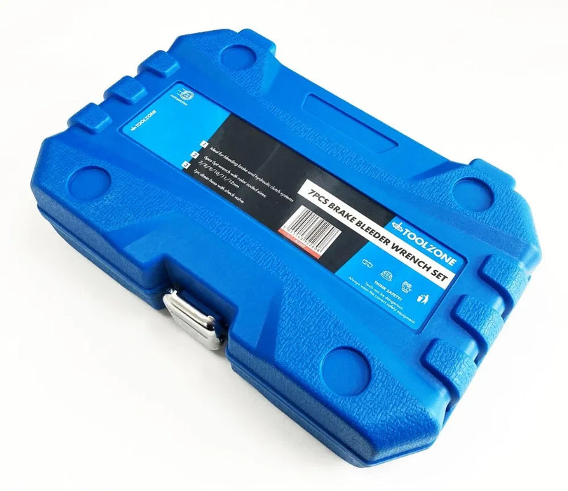 Toolzone 7pc Brake Clutch Bleed Wrench Spanner Set 12pt 7-12mm AU349 Bleeder
