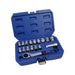US PRO Socket Set Metric Go-thru 17 Pc 3/8 1/2 Adaptors Ratchet 7559 Go Through