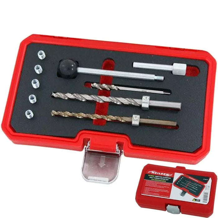 Neilsen 10pc Injector Clamping Bolt Thread Repair Set For Mercedes Benz