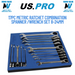 US PRO 17pc Metric Ratchet Spanner Set Combination 8-24mm Wrench Set 3566