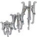 3 Piece 3 leg Bearing Gear Hub Puller Set Internal External Reversible 3" 4" 6" 