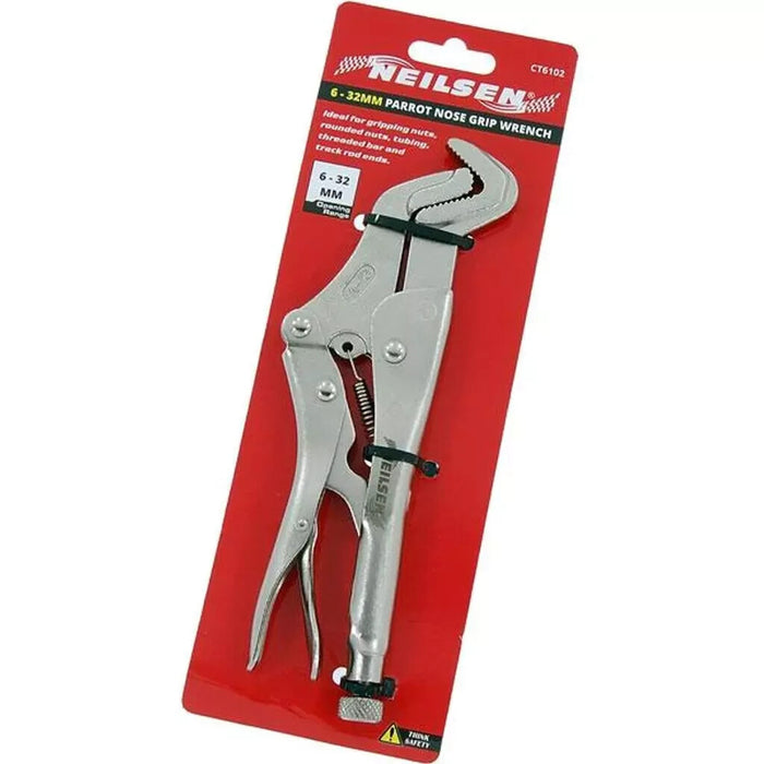 Neilsen 250mm Parrot Nose Locking Mole Grip Vice Plier Quick Release