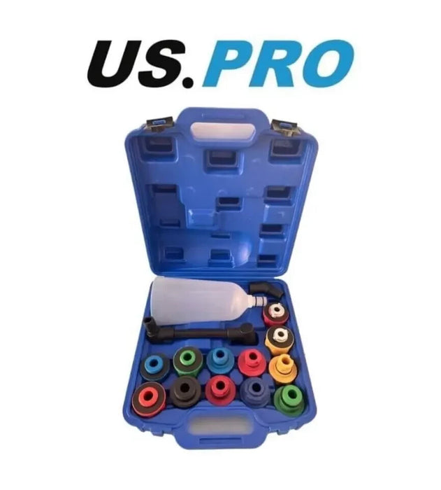 US PRO Tools 15pc Engine Oil Funnel Filler & Adaptor Set 3438