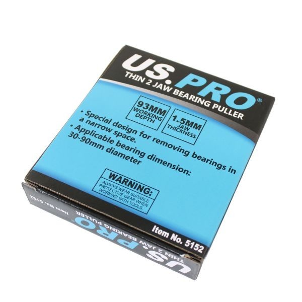 US PRO Tools Thin 2 Jaw Bearing Gear Puller Remover, Bearings Gears 5152