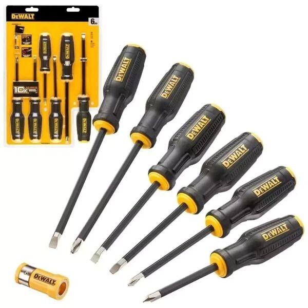 Dewalt DWHT62056-0 Full Fit Screwdriver Set, 6 Piece DHT062056