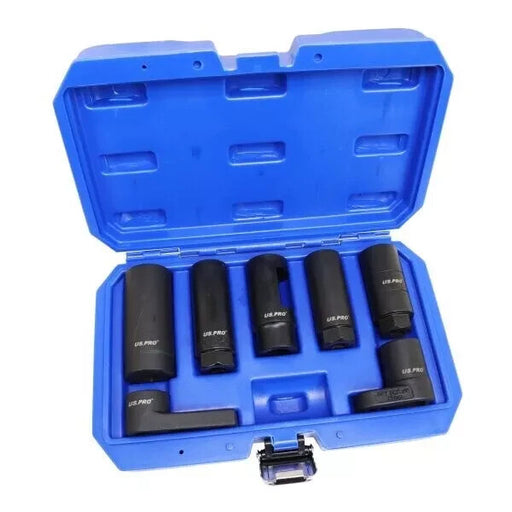 US PRO Tools 7pc Oxygen Lambda Oil Injector Etc Sensor Socket Set 5592