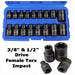 US PRO Tools 17pc 3/8" & 1/2" dr Impact E-Torx Socket Set E5 to E24 3420