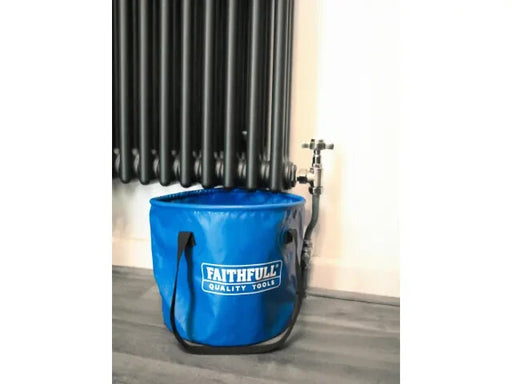 Faithfull 12 Litre Collapsible Durable PVC Plumbing Water Bucket, FAI12LBUCKET