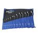 US PRO Tools Off-set 12pc Metric Double Ring 75DEG Spanners Set Swan Neck 3526