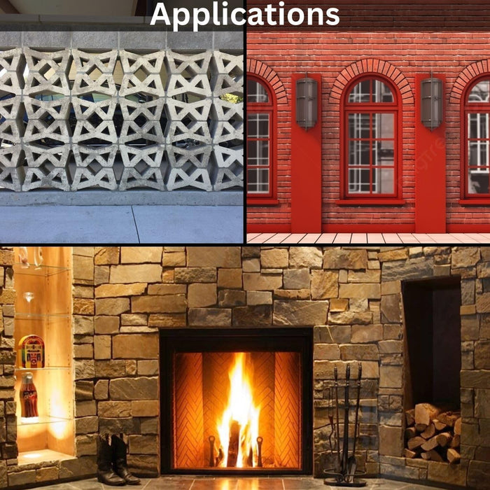 VITCAS 10 Kg Fireplace Render  Easy Application  Plaster Base Coat 1400 Degrees