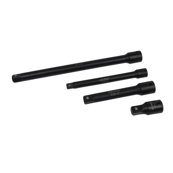 US PRO Tools 9pc 1/4" 3/8" 1/2" dr Impact Extension Bar Set For Sockets 3462