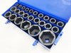 1" Deep Impact Socket Set - Sockets from 17mm - 75mm  Jumbo Socket Set 25 Piece