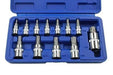 US PRO Tools 12pc 5 Sided Tamper Torx Plus Bit Socket Set T8 - T60 2264