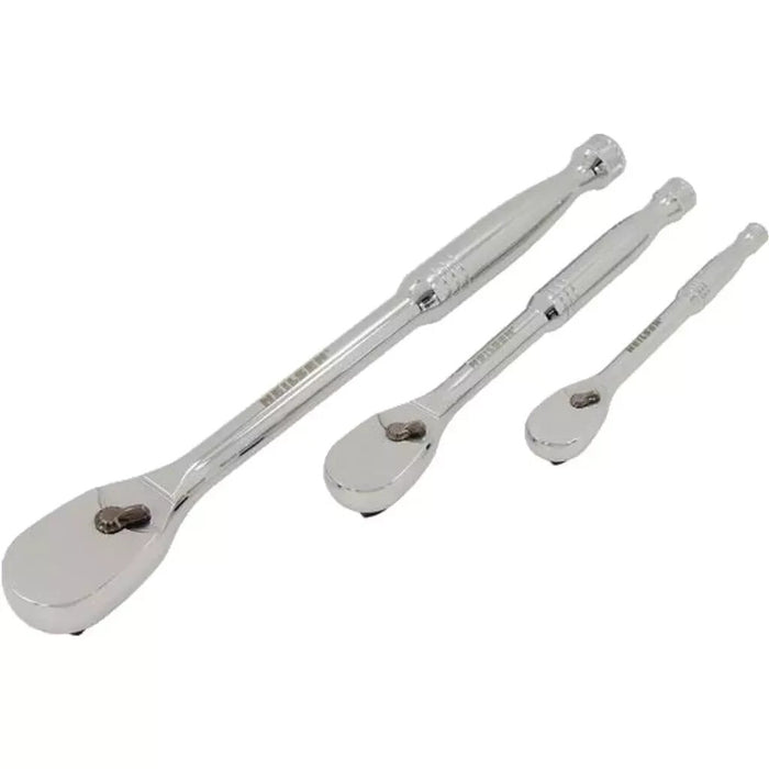 Neilsen Socket Pear Head Ratchet Handle Set 1/4" 3/8" 1/2" 90T Set EVA Foam 3pc