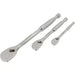 Neilsen Socket Pear Head Ratchet Handle Set 1/4" 3/8" 1/2" 90T Set EVA Foam 3pc