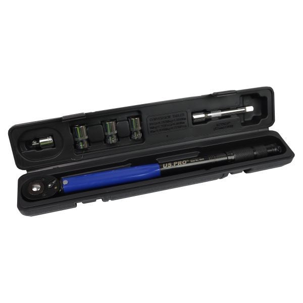 US PRO Tools 1/2" Drive Calibrated Torque Wrench 13.6-203.5 Nm 6845 Socket Tool