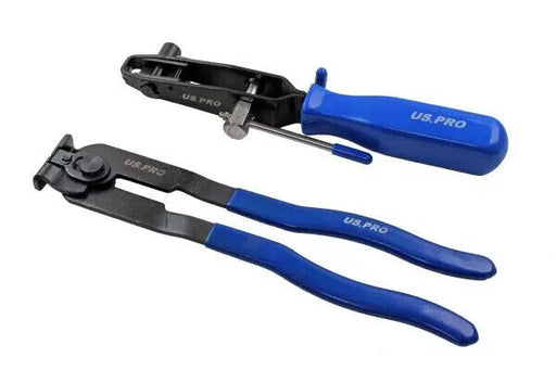 US PRO Tools CV Clamp Tool and CV Joint Boot Clamp Pliers Set 6258