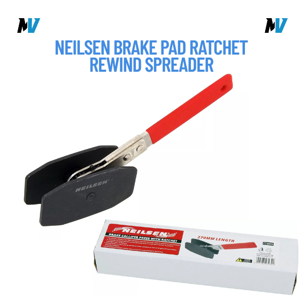 Brake Pad Ratchet Rewind Spreader With Piston RetraCTing Caliper Press Tool