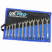 US PRO Tools 12pc Combination Spanner Set Metric 8 - 19mm 3234