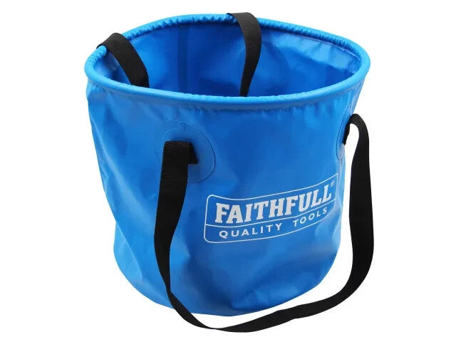 Faithfull 12 Litre Collapsible Durable PVC Plumbing Water Bucket, FAI12LBUCKET