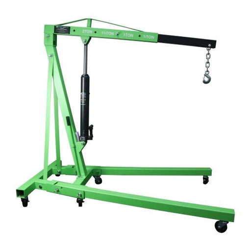 US PRO Heavy Duty Engine Crane 2 Ton Folding Hoist lift Jack Hydraulic Green