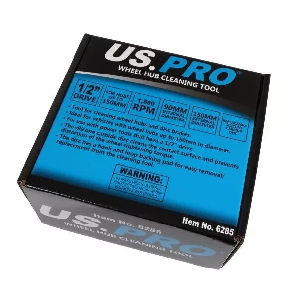 US PRO Tools  Wheel Hub Cleaning Tool 1/2" Drive 150mm Dia  NEW 6285