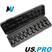 US PRO Industrial 3/8" Drive Swivel Impact Socket Set 10 pcs 3471 Socket Wobble