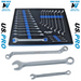 US PRO 25pc Offset Ring & Combi Spanner Set 6mm/24mm Wrench Set In EVA Foam Tray