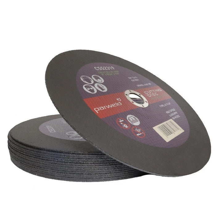 Parweld (9") 230mm x 1.9mm Thin stainless steel metal cutting discs (PACK OF 10)