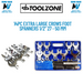 14pc Extra Large Crows Foot Feet 1/2" Nut Spanners Wrenches 27 - 50 mm