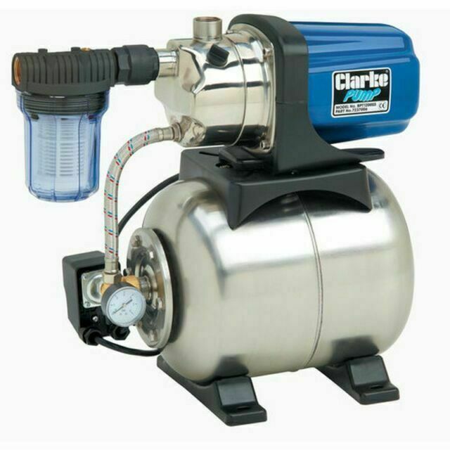 CLARKE WATER PRESSURE BOOSTER ELECTRIC WATER PUMP 1" 1200W 61 LITRE PER MIN 230v